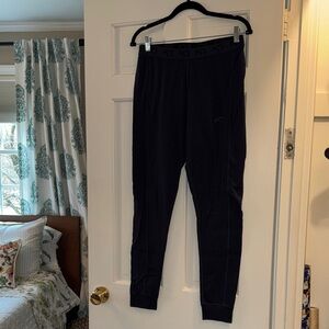 Navy Kari Traa Wool Jogger Style Base Layer Pants